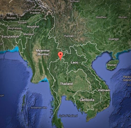 mapa Chiang Rai