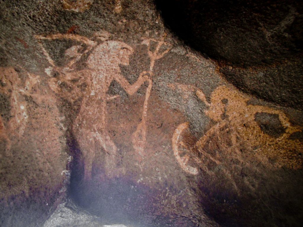 guerreros rupestres de Aguada